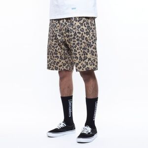 Liberaiders Leopard Cheetah Print Shorts - Tan/Black